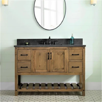 48'' Free Standing Single twalèt vanite ak tèt