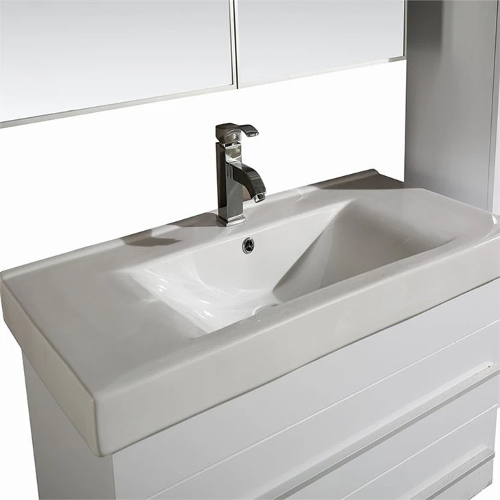 White Wall Mount Paint Free Vanity basin