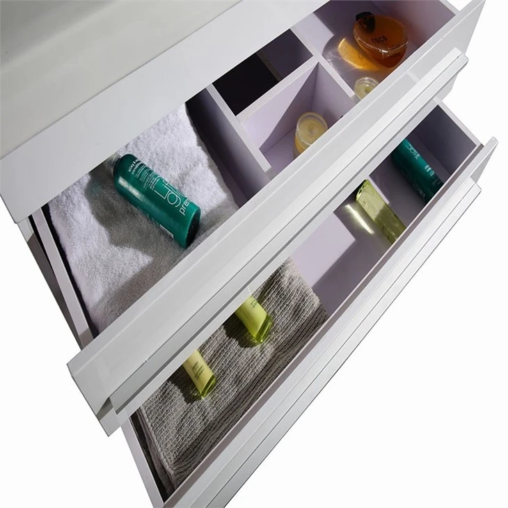 White Wall Mount Paint Free Vanity drawer